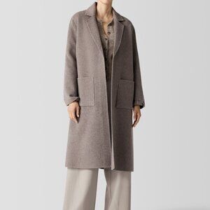 $ 598 Eileen Fisher  wool coat Size L